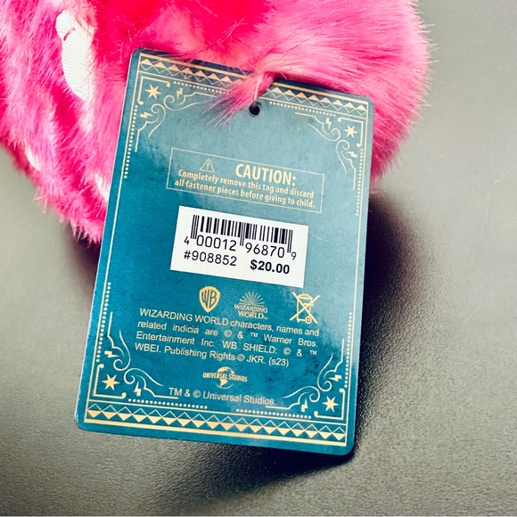 Pygmy Puff Pink Plush NEW WITH TAG Working Sound Wizarding World of Harry Potter - Picture 9 of 10